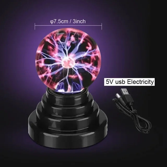 Novelty Magic Crystal Plasma Ball Touch Lamp