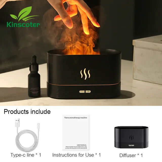 Flame aroma diffuser