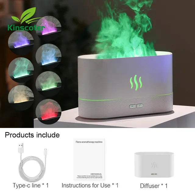 Flame aroma diffuser