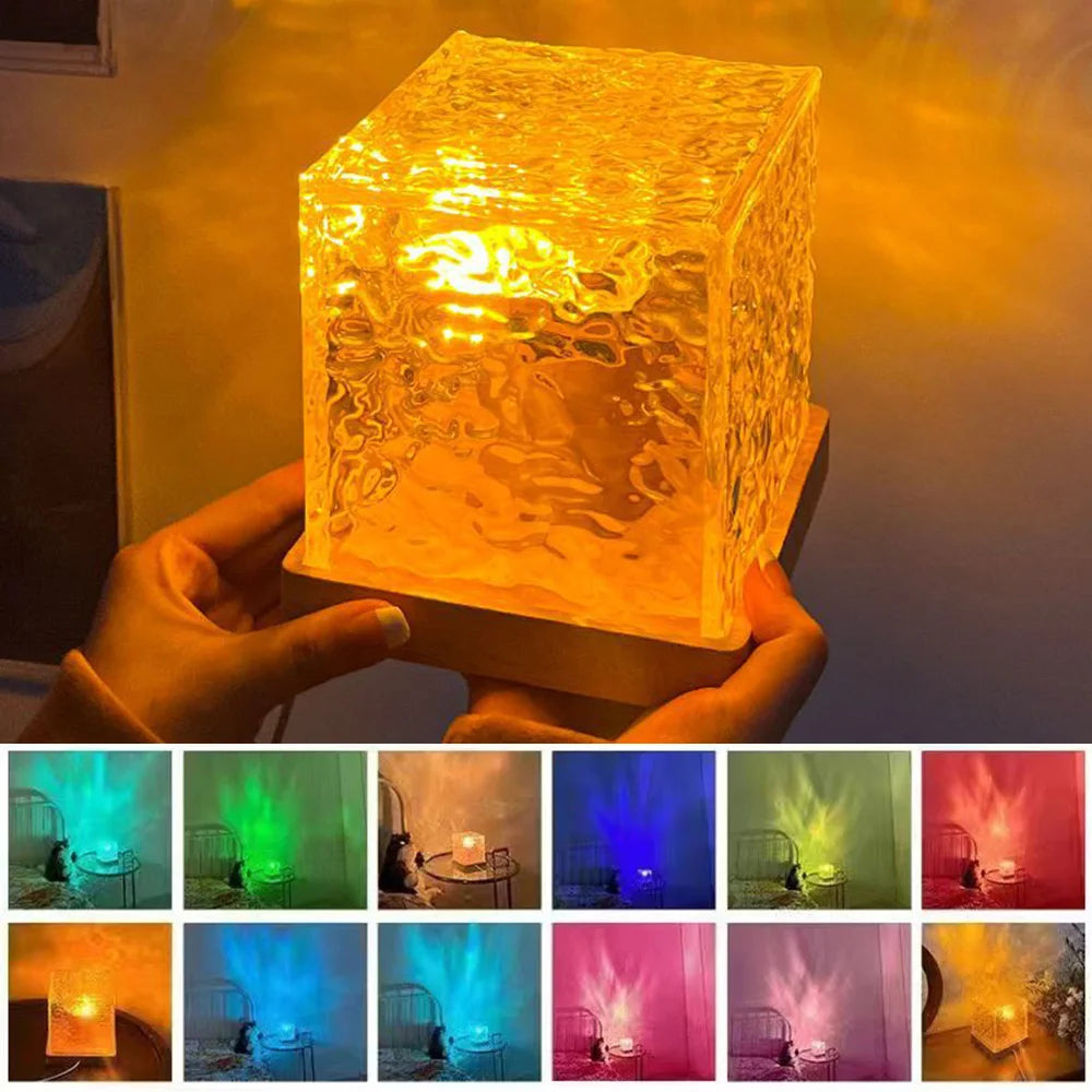 Crystal Lamp Water Ripple Projector Night light