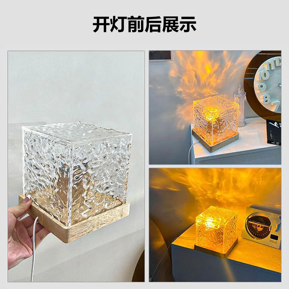 Crystal Lamp Water Ripple Projector Night light